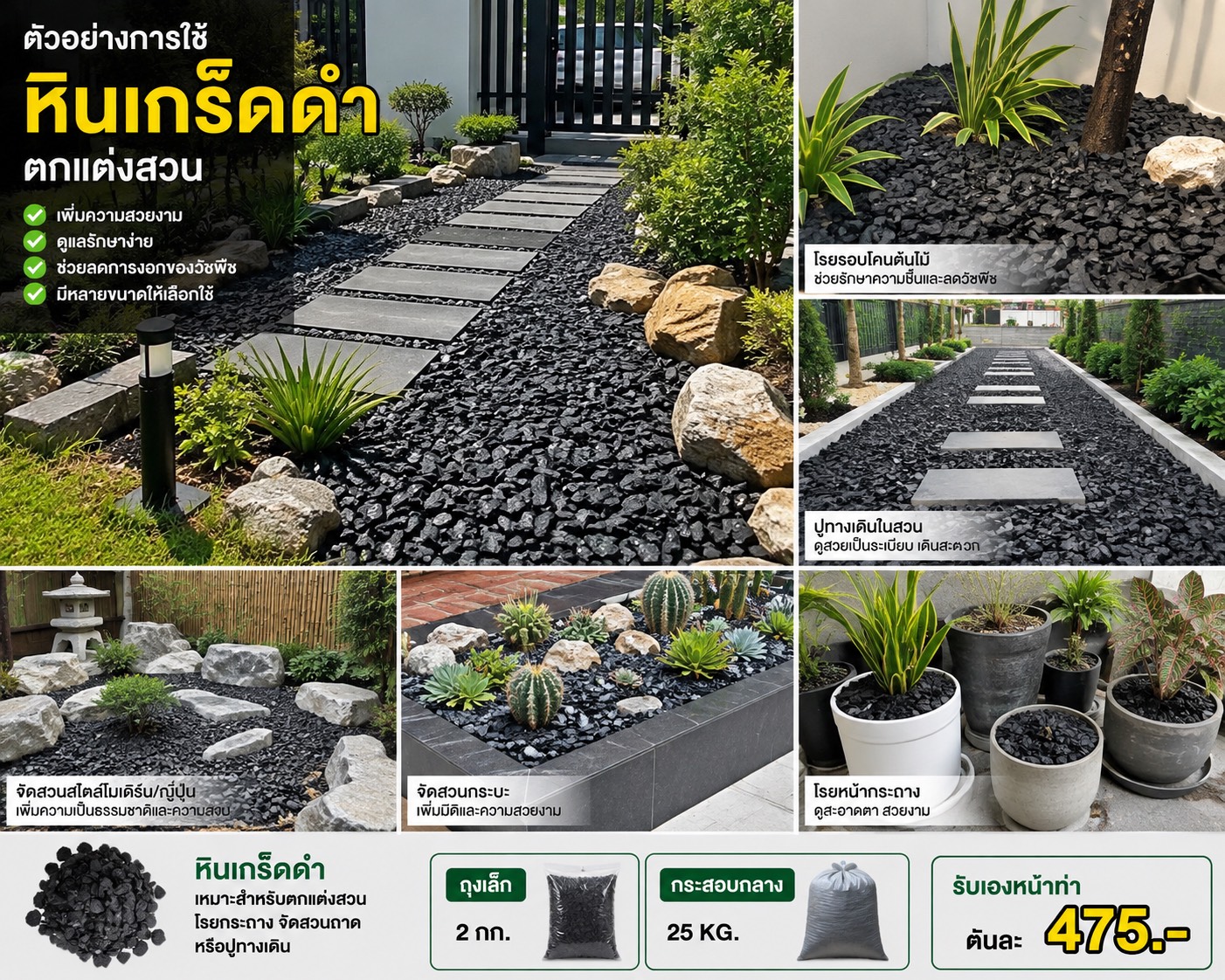 Chip Stone กองวัสดุที่ลาน บริษัท เหมวรา จำกัด ภาพที่ 2